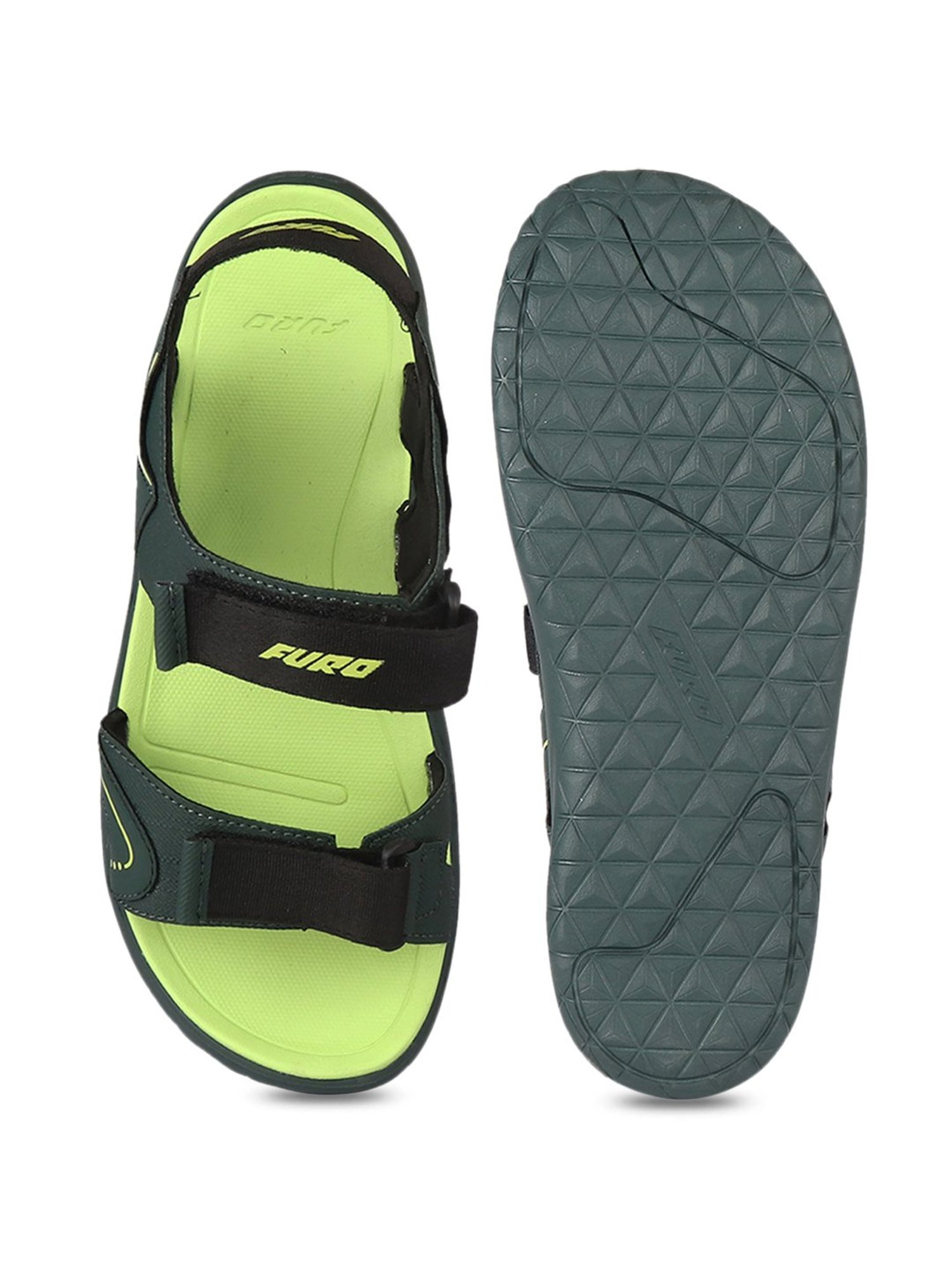 Furo by Red Chief Men's Forest Green Floater Sandals