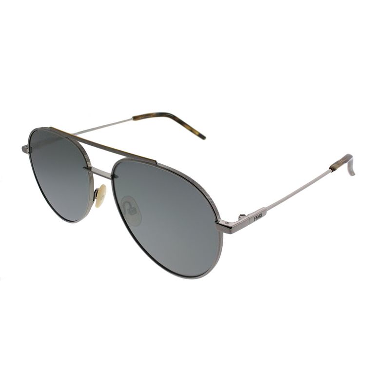 Fendi Fendi Air  6LB T4 Unisex Aviator Sunglasses Ruthenium 56mm