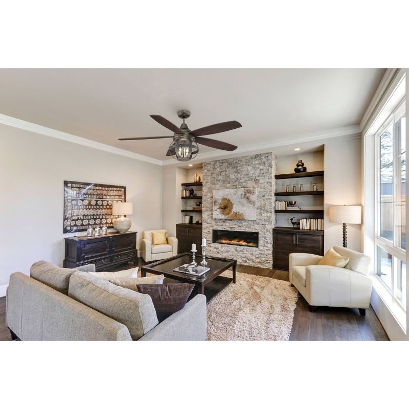 52" Reclaimed Wood Indoor/Outdoor Ceiling Light - Aurora Lighting