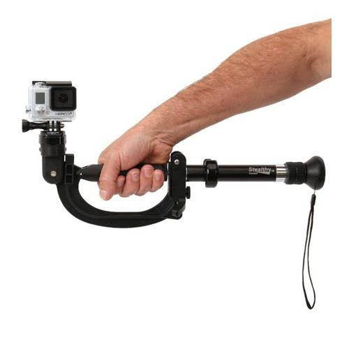 VariZoom StealthyGo Multi-Use Support & Stabilizer for GoPro/Small Camera, Black