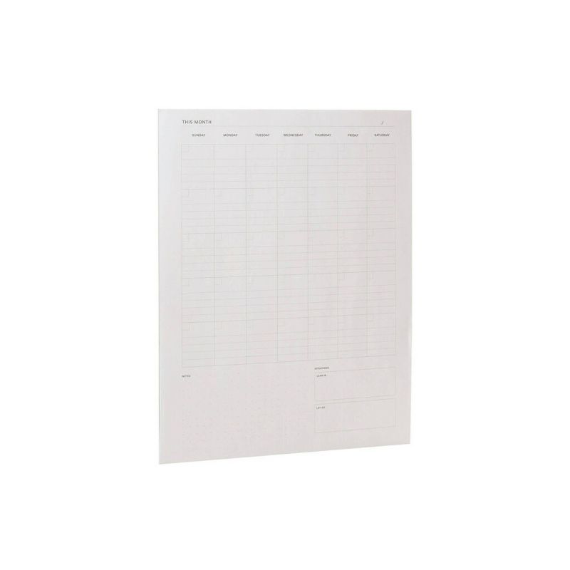 Post-it Customizable Monthly Calendar Pad with Planner Dot Stickers