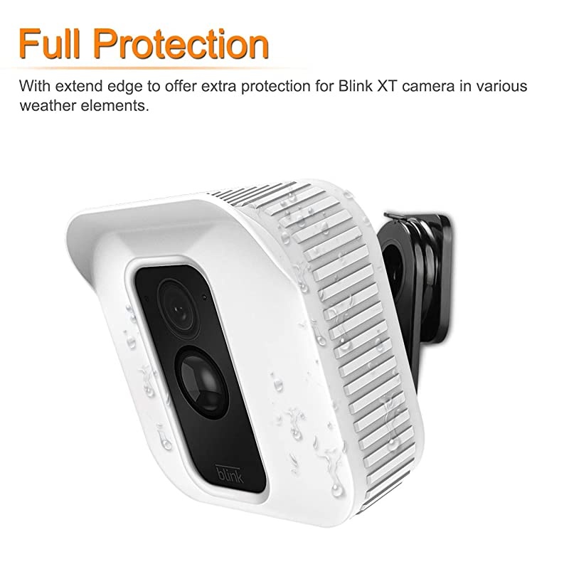 Silicone Skin for Blink XT2/XT Camera - [3 Pack] Premium Silicone UV Weather Resistant Protective Case Cover for Blink XT2 & XT Home Security Indoor Outdoor Camera - Black, Brown, White