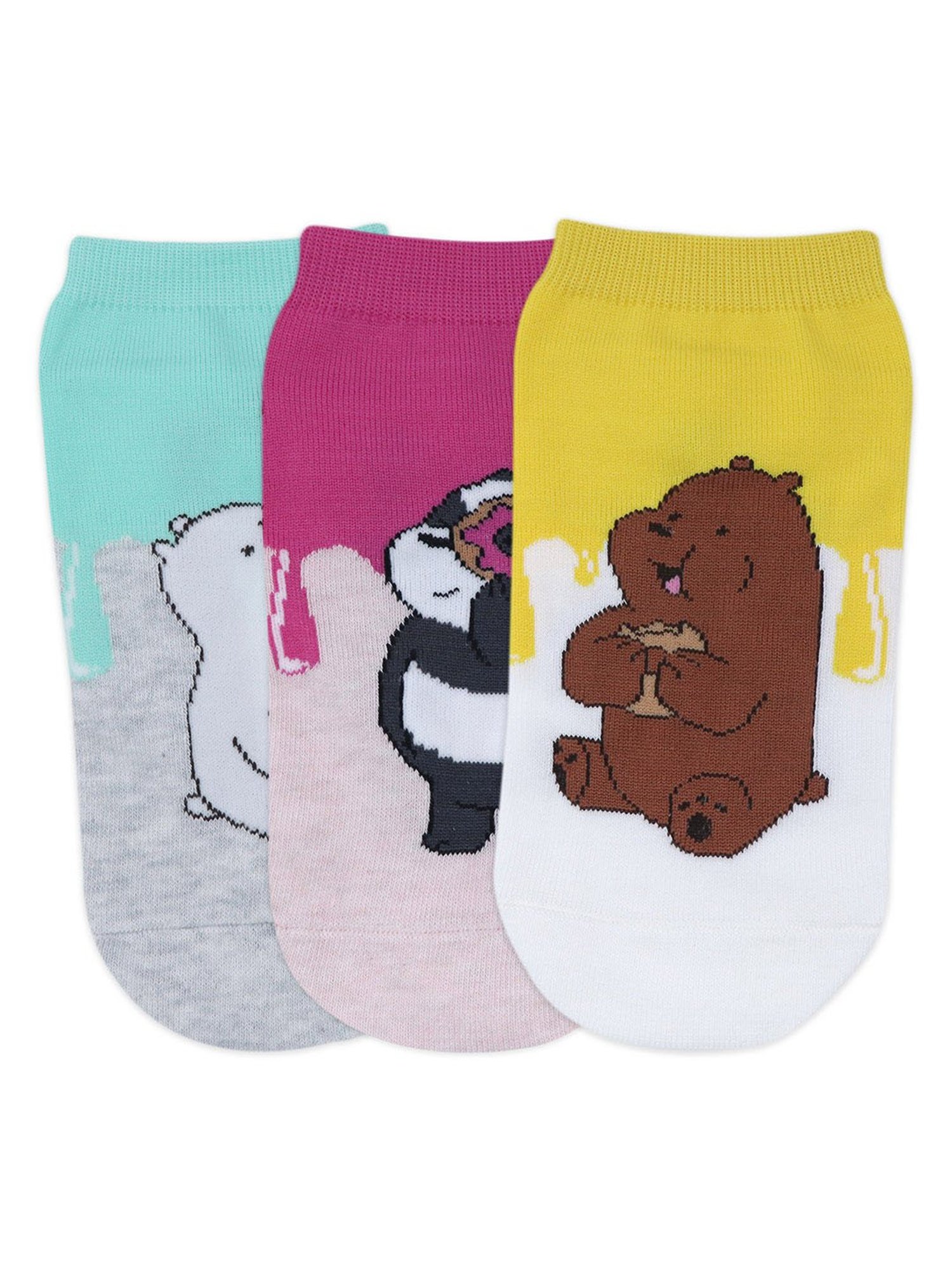 BALENZIA Multicolor Printed Socks (Pack Of 3)