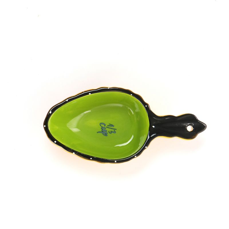 Gibson Elite Pueblo Springs 4 Piece Hand Painted Ceramic Measuring Scoop Set in Assorted Colors