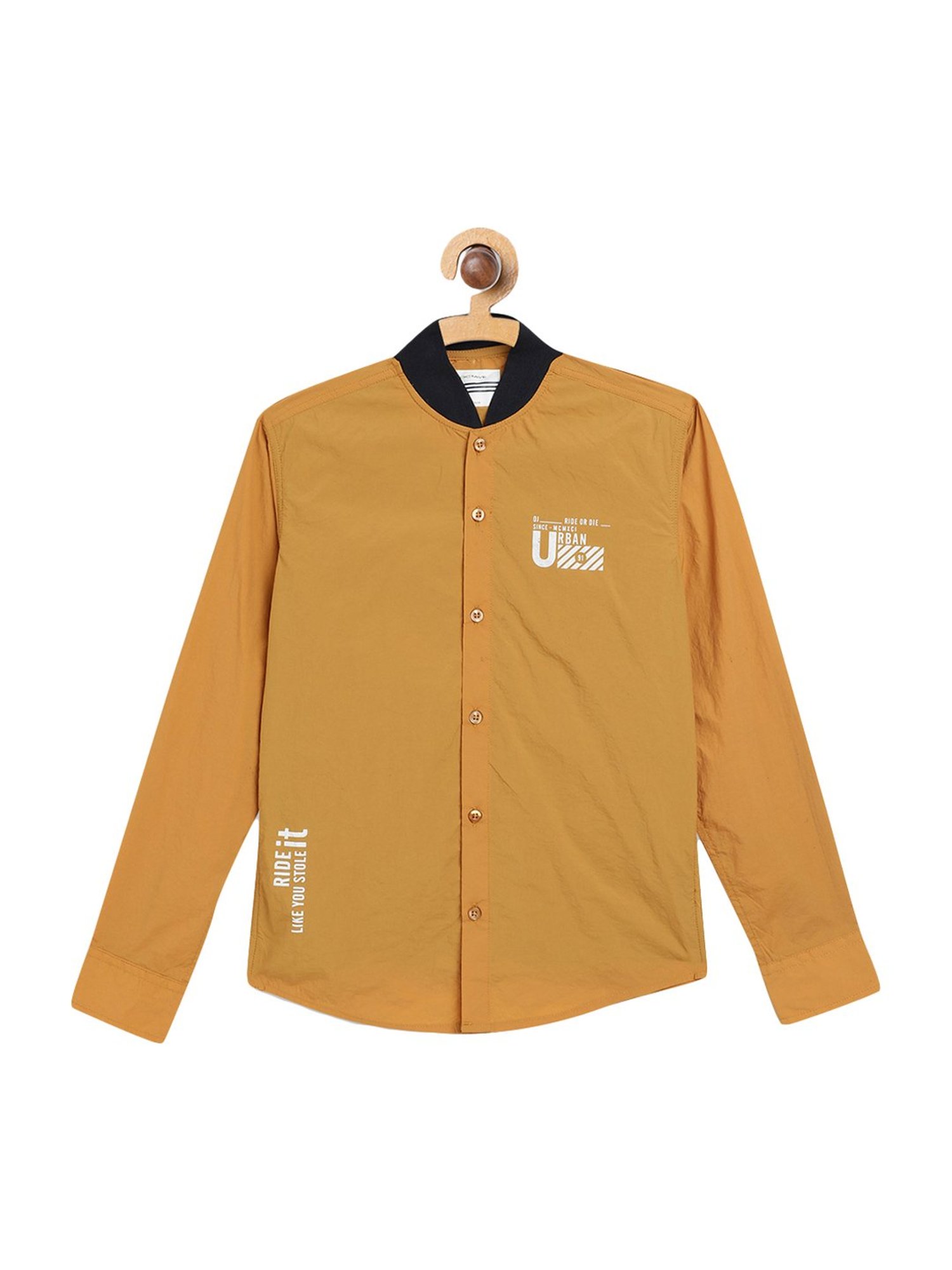 Octave Kids Mustard Cotton Shirt