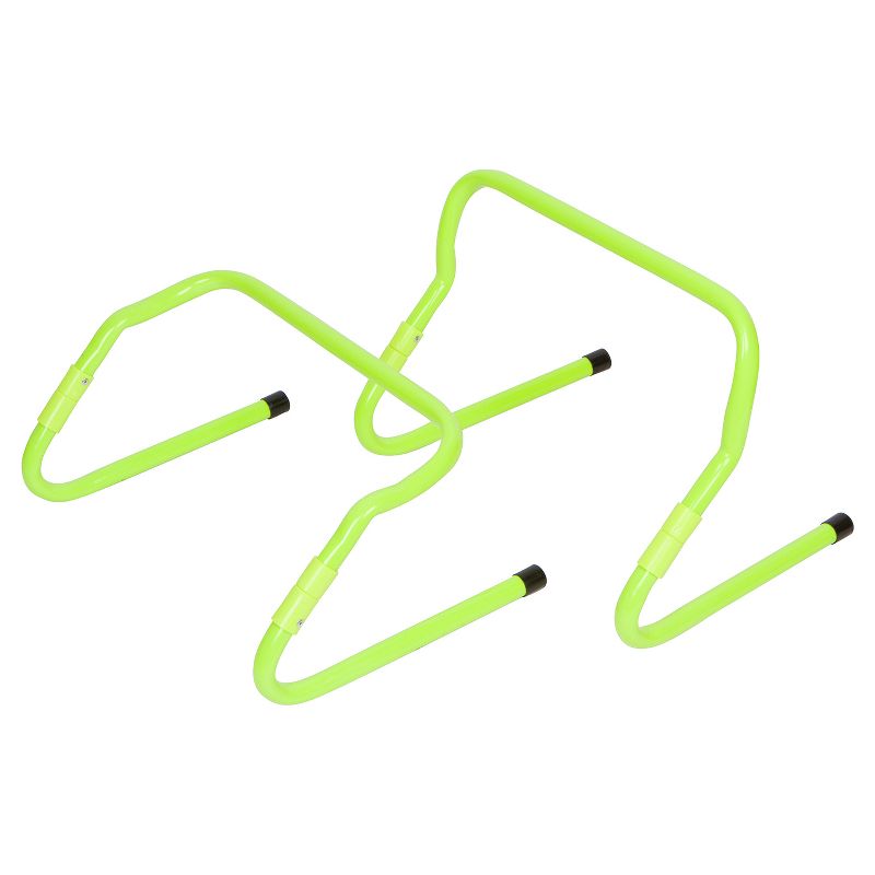 Trademark Innovations Adjustable Speed Training Hurdles (Set of 5) - Light Green