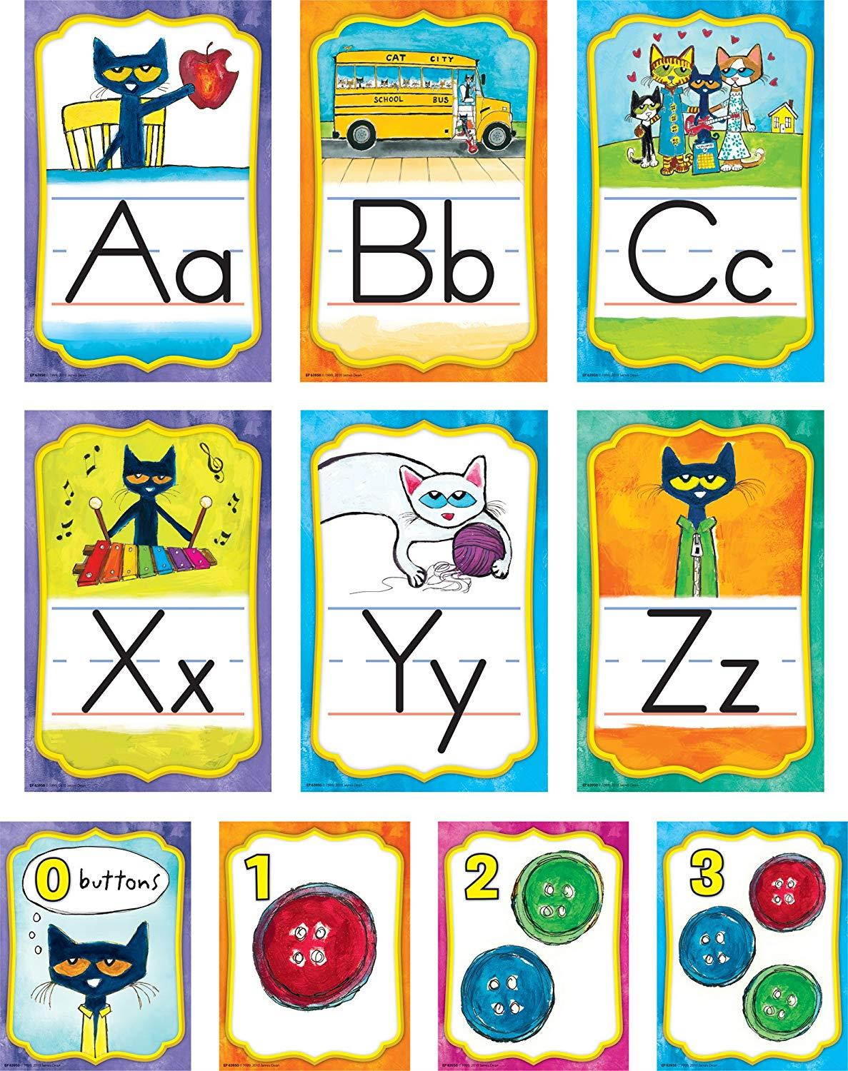 Edupress EP63950 Pete the Cat Alphabet Bulletin Board