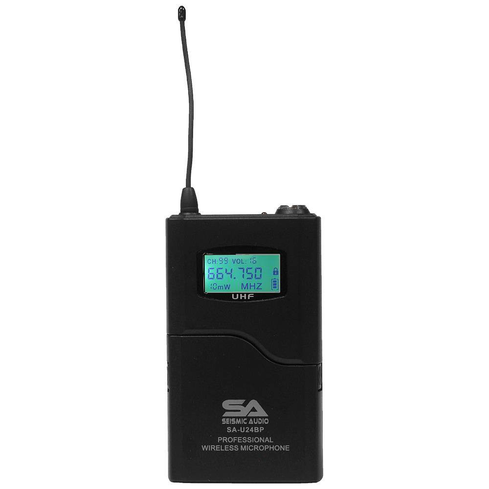 Seismic Audio - SA-U24BP - Replacement Body Pack Transmitter for UHF Wireless Microphone Systems