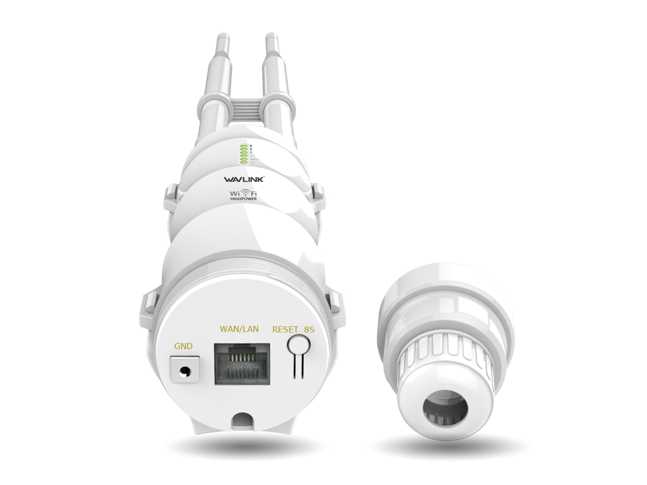 Wavlink AC600 High Power Outdoor Wireless WIFI Router/AP Repeater, 2.4GHz 150Mbps + 5GHz 433Mbps Outer Detachable Antenna outdoor Wireless Repeater Dual Band AC600 outside Repeater Router POE