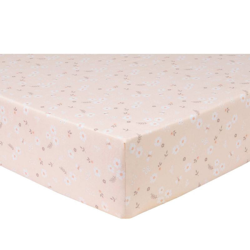 Sammy & Lou Cottontail Floral Microfiber Crib Sheet - 2pk