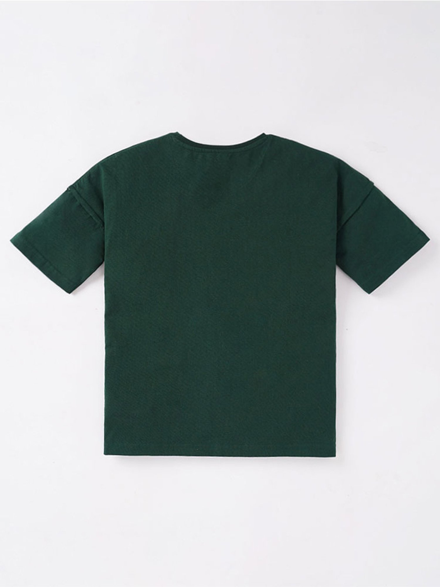 Edheads Boys Green Cotton Printed T-Shirt