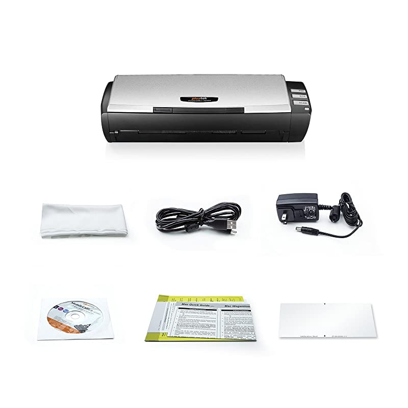 AD480 - Desktop Scanner for Card and Document, with 20 Page Paper Feeder and Exclusive Card Slot. for Windows only