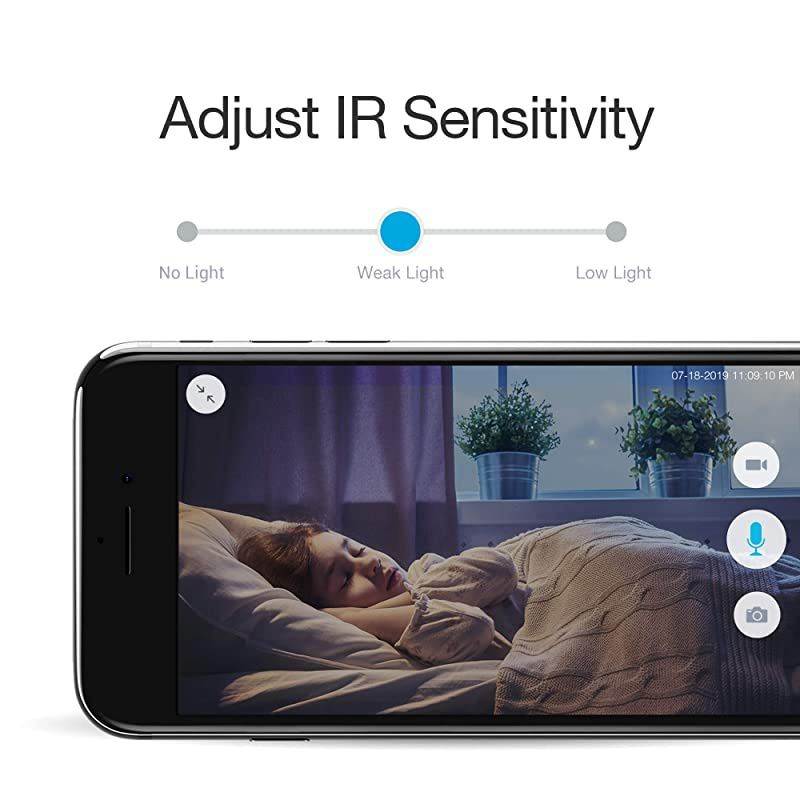 Mini Pro -WiFi Indoor Camera for Home Security, 1080p HD Smart IP Cam with Night Vision, 2-Way Audio, AI-powered Motion Detection, Phone App, Pet Camera- Works with Alexa and Google