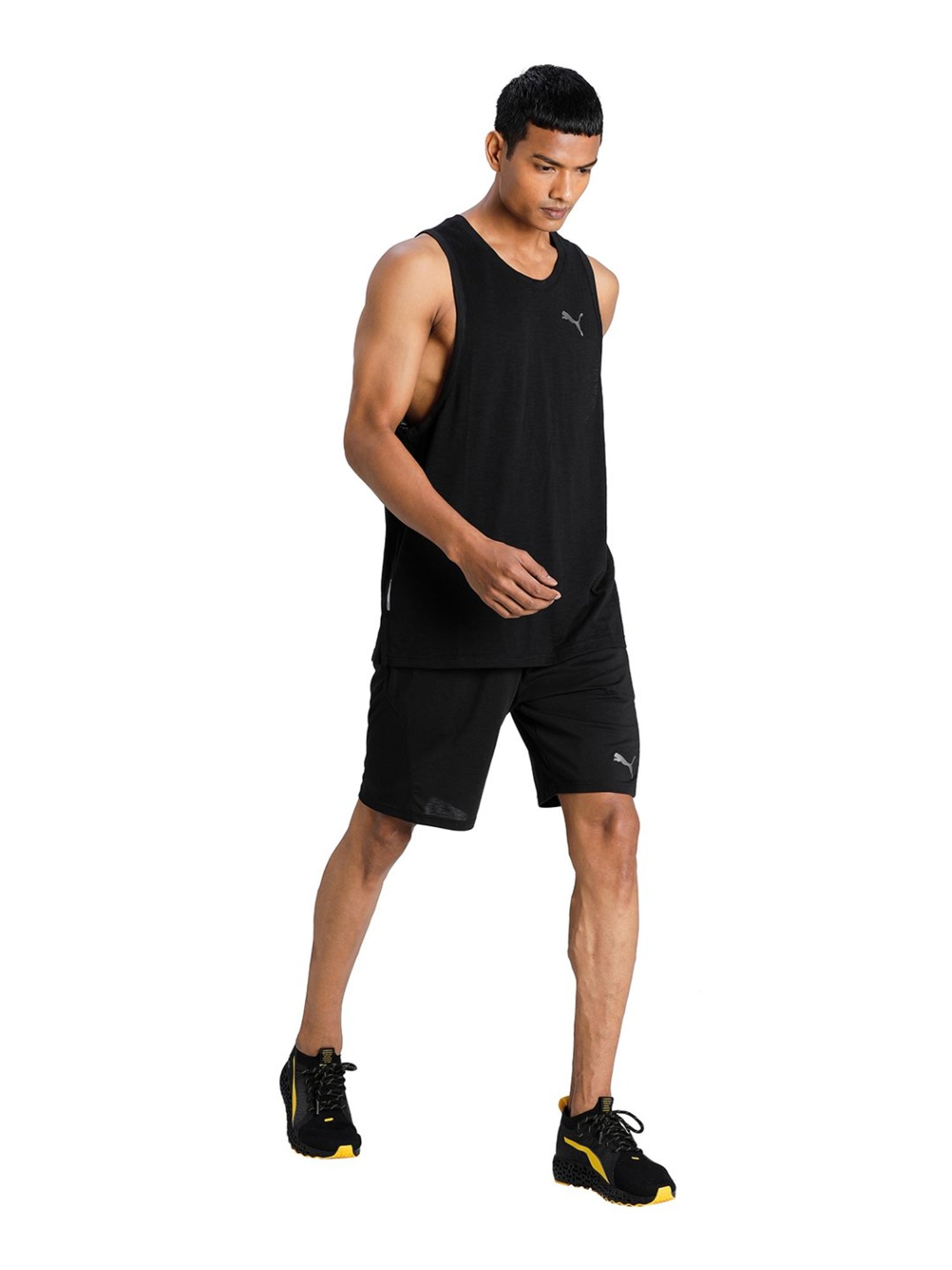 Reebok Black Regular Fit Sports Shorts