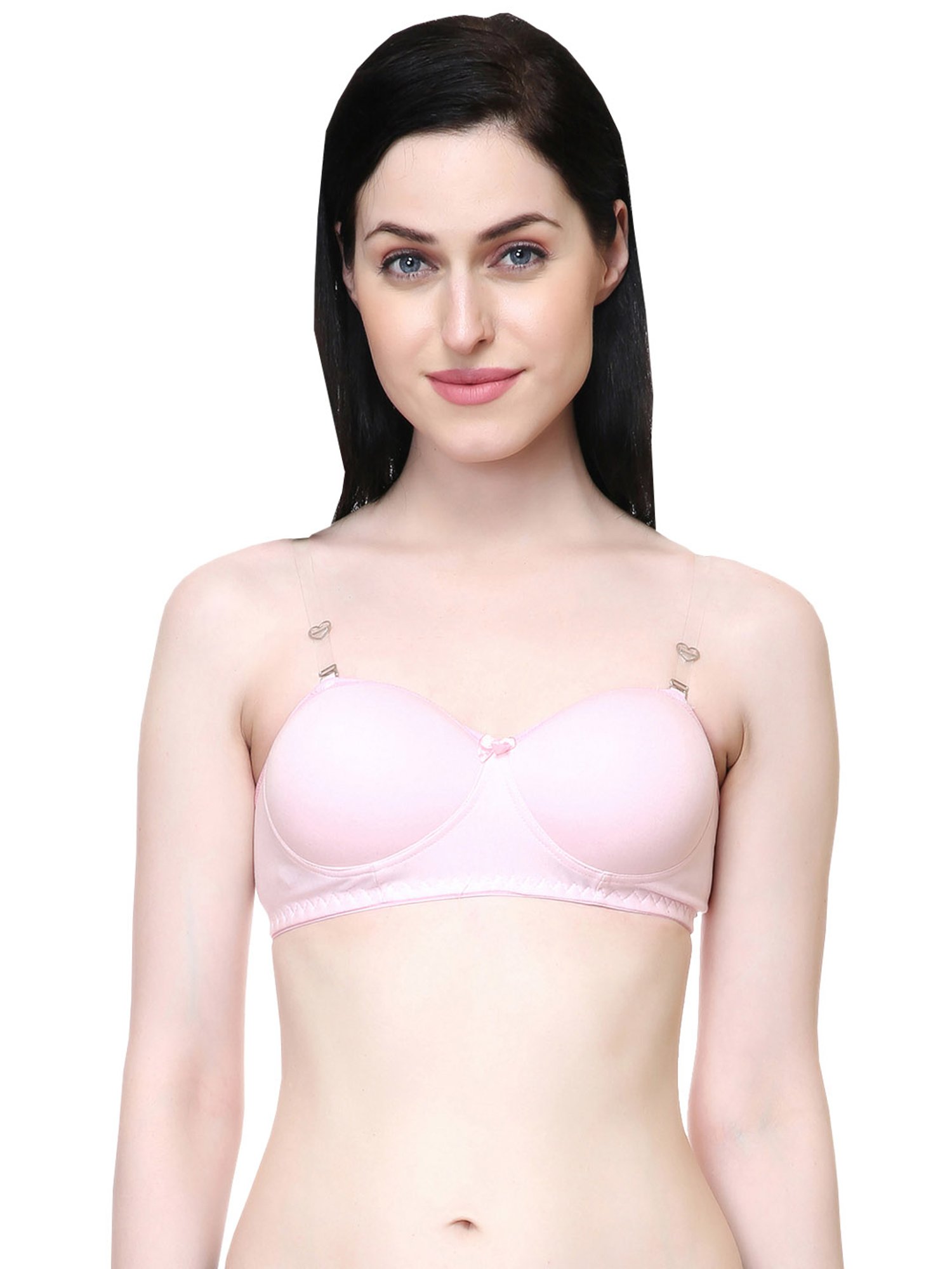 Lady Lyka Multicolor Non Wired Padded T-Shirt Bra (Pack Of 2)