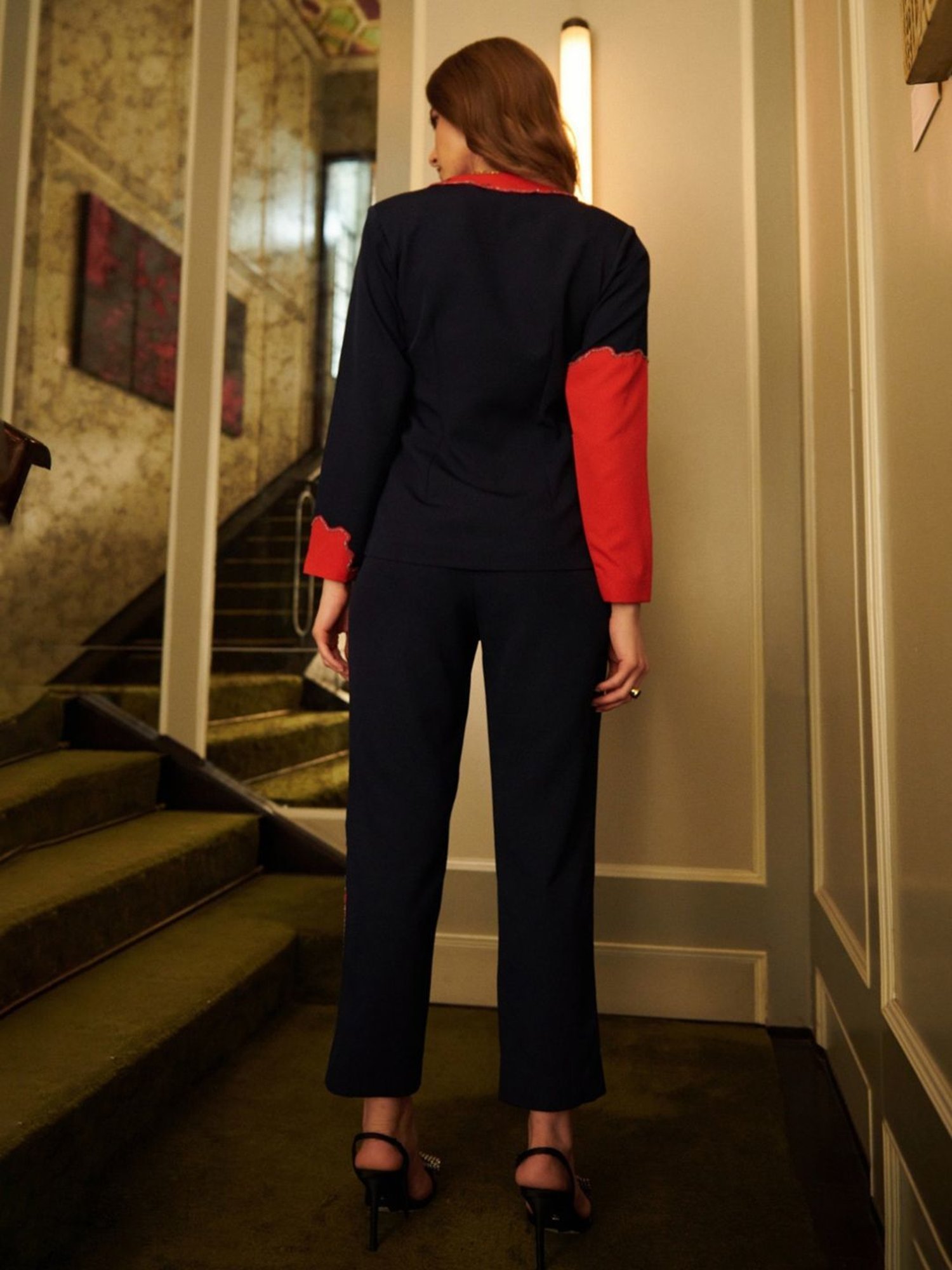 Cin Cin Navy Blue Audace Party Edit Elfin Shirt