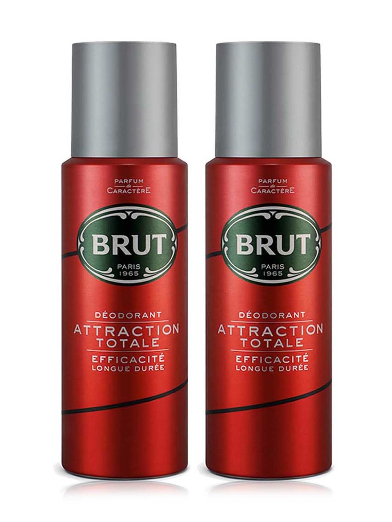 Brut Attraction Long Lasting Deodorant Spray for Men - 200 ml (Pack of 2)