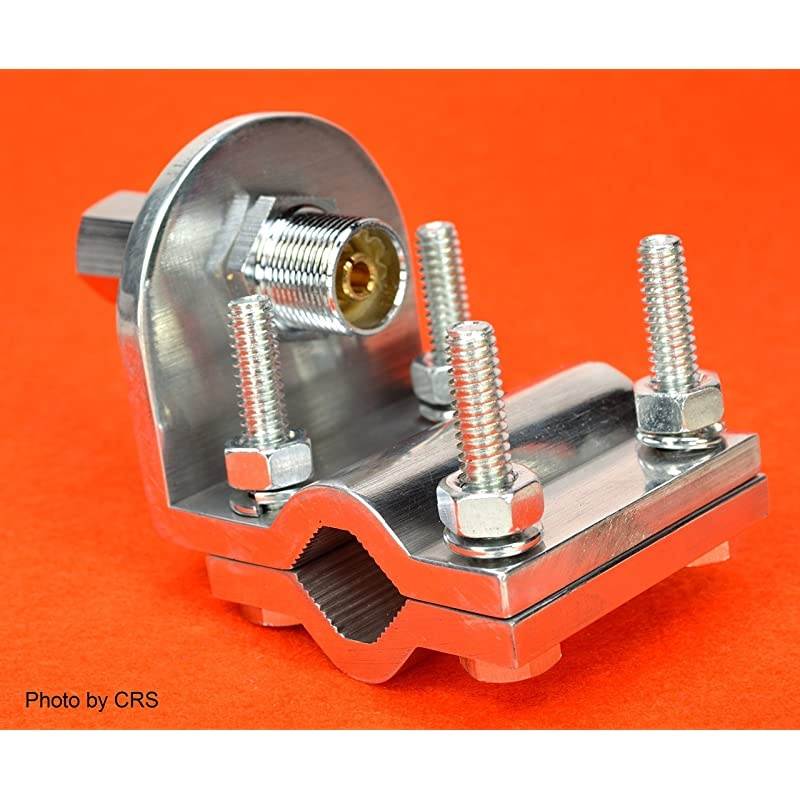 Double Groove CB Radio Antenna Mount W SO239 Stud BRV1