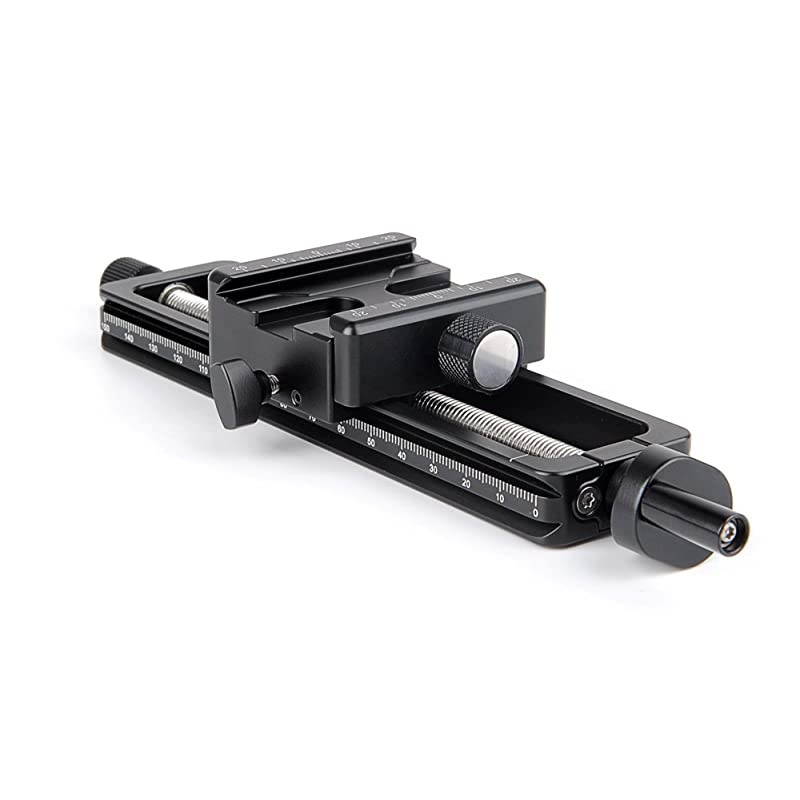 MFR-150S Wormdrive Macro Rail w Arca / RRS Compatible Clamp for Precision Focus