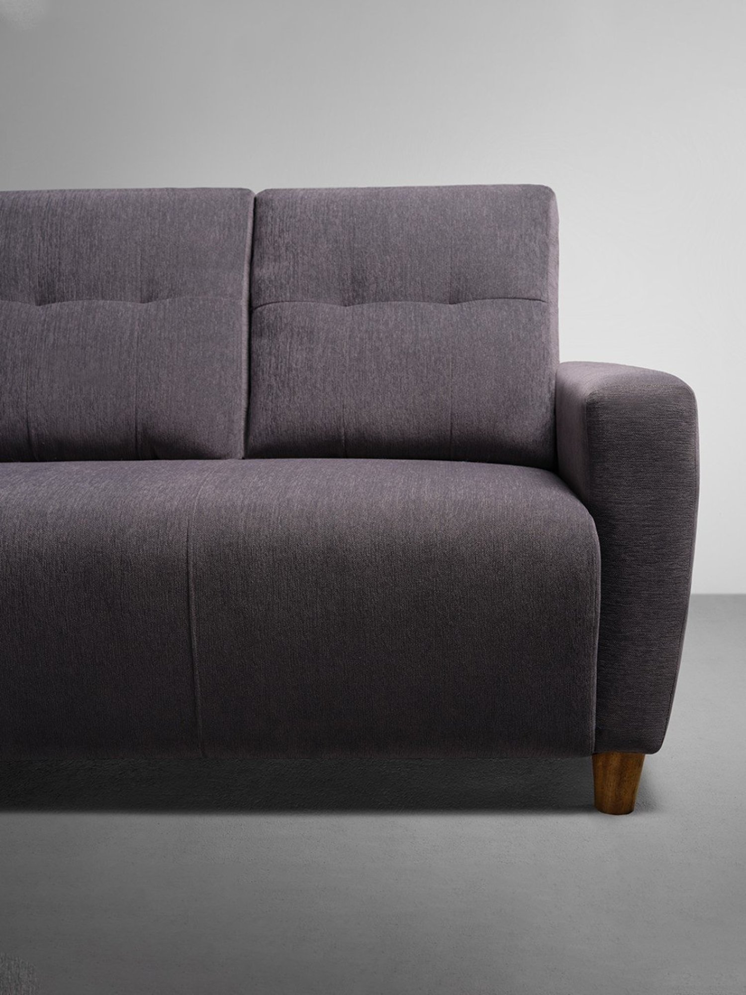 Sleepyhead Yolo Sesame Grey Fabric 3 Seater LHS L Shape Sofa Set