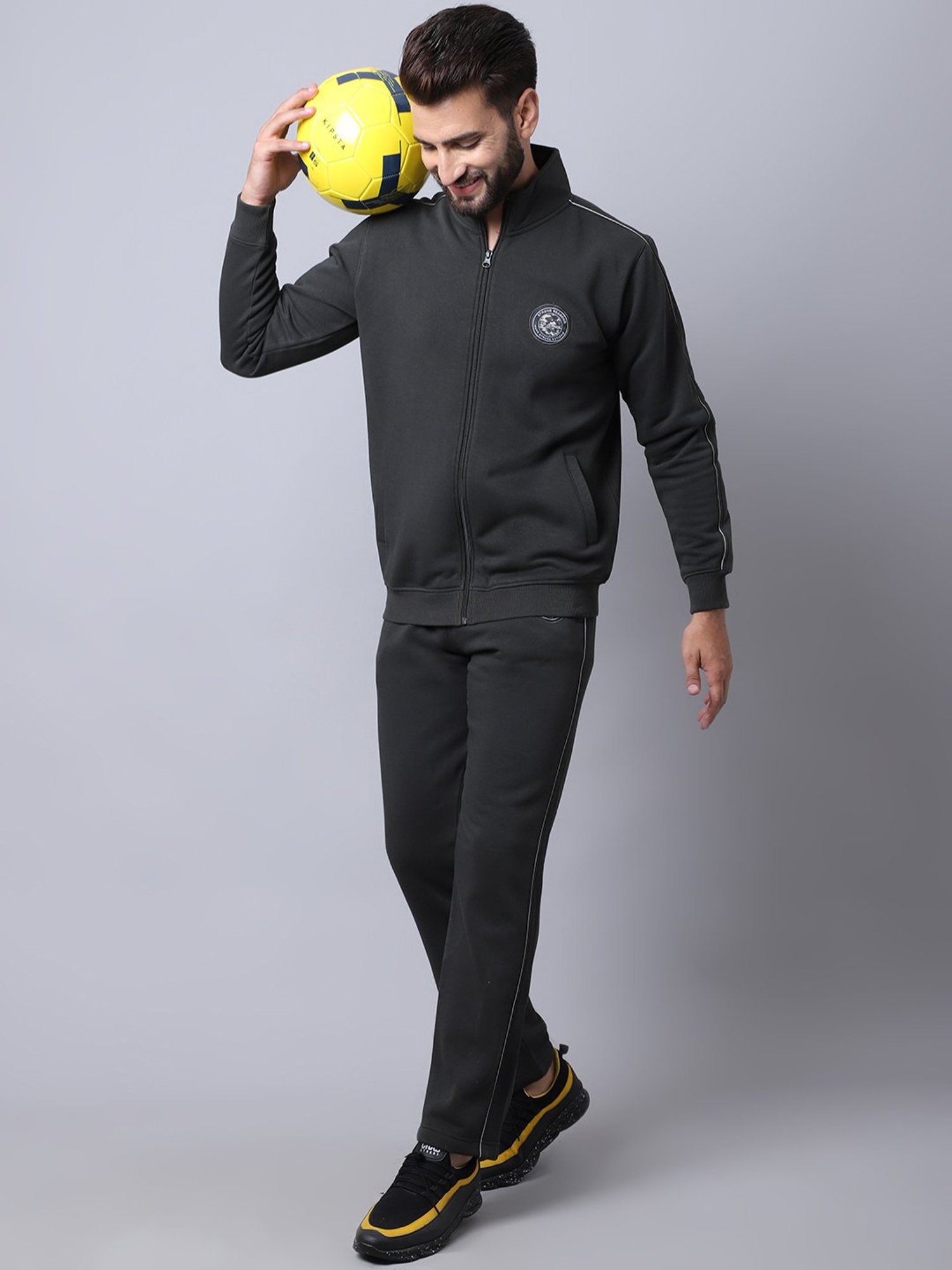 Rock.It Blue Regular Fit Printed TrackSuit