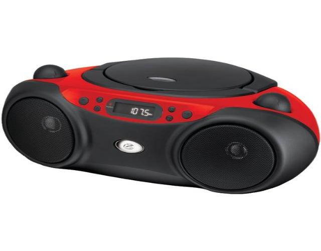 GPX BC232R CD Player Boom Box