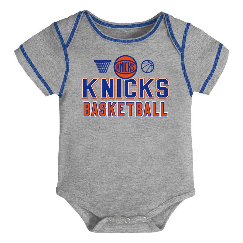 NBA New York Knicks Baby Boys' Onesies Bodysuit 3pk - 18M