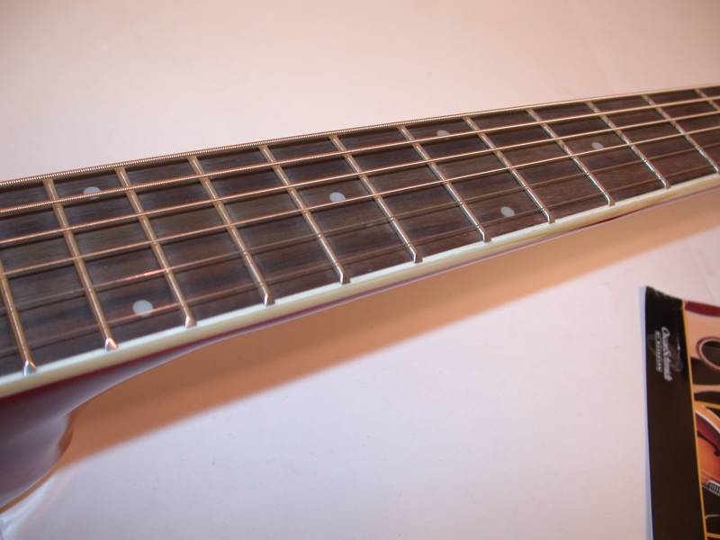 Oscar Schmidt 1/2 Size Acoustic Guitar,Trans Red, OGHSTR