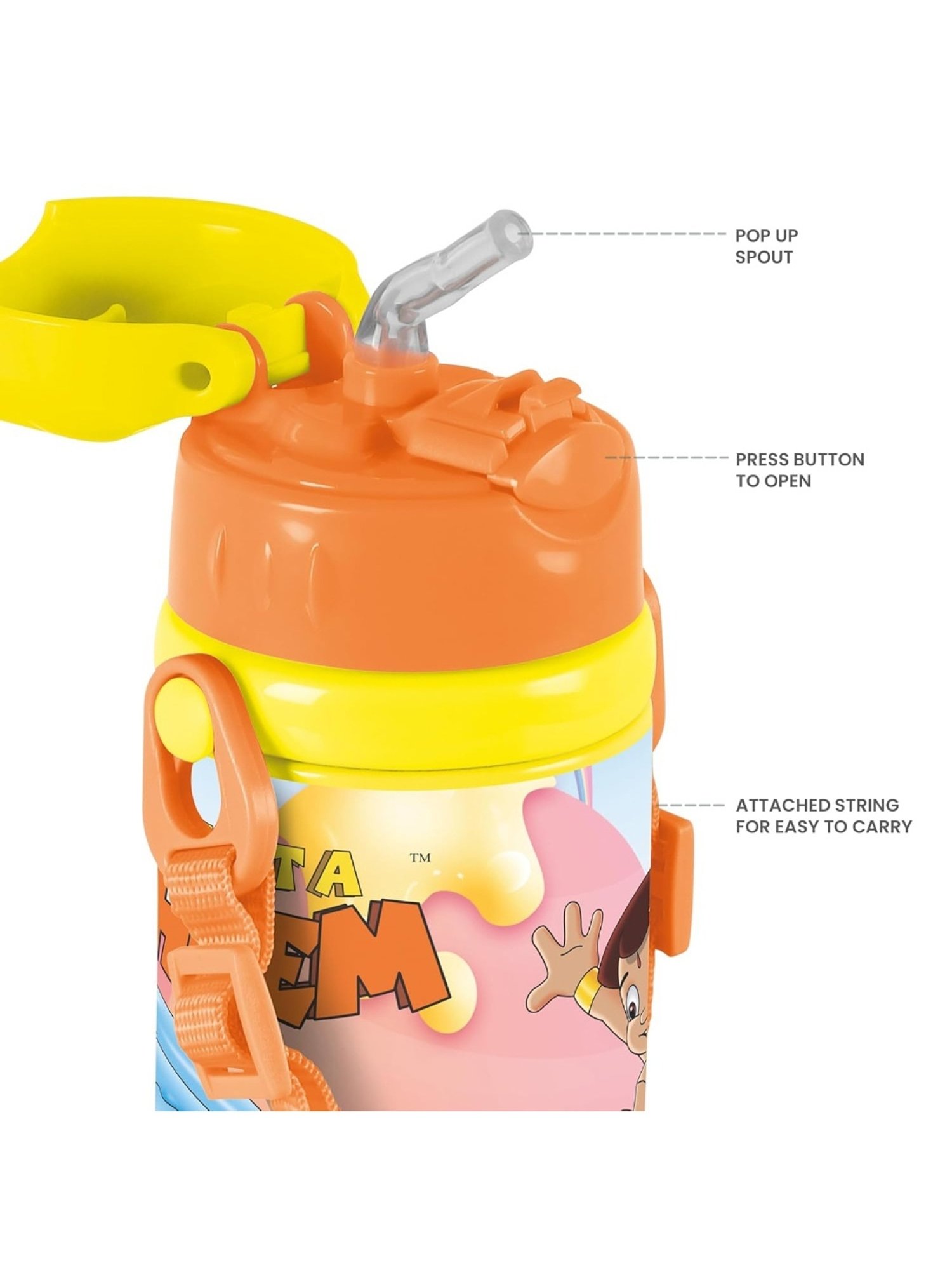 Milton Yellow Stainless Steel Vacuum Insulated Water Bottle 300 ml