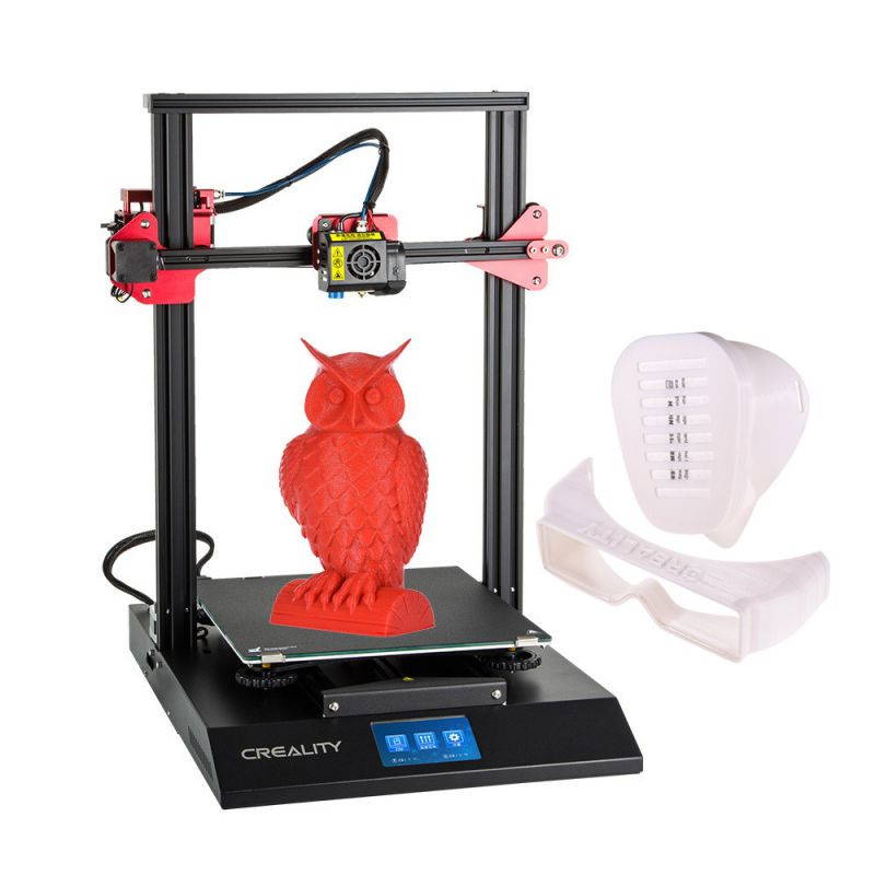 CREALITY CR-10S Pro Upgraded Auto Leveling 3D Printer DIY Self-assembly Kit 300*300*400mm Large Print Size Full Color LCD Touchscreen Supports Resume Printing Filament Detection
