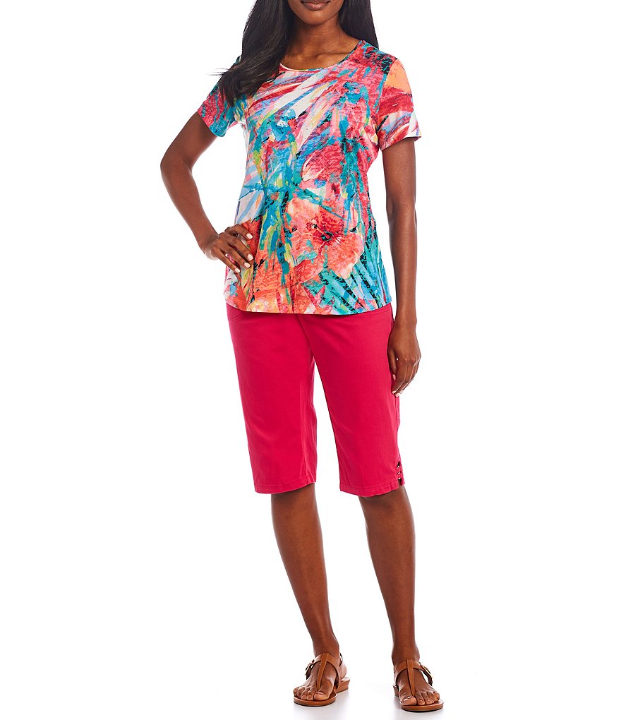 Allison Daley Petite Size True Navy Pull On Bermuda Shorts