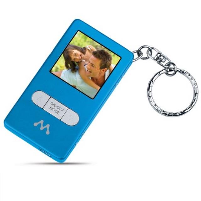 merkury innovations midf0159 1.5inch digital keychain blue