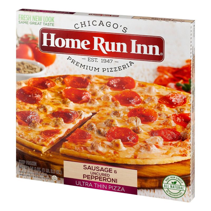 Home Run Inn Ultra Thin Sausage and Uncured Pepperoni Frozen Pizza - 19.5oz