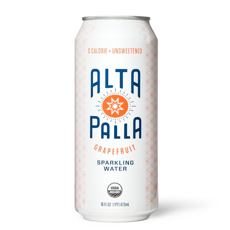 Alta Palla Organic Grapefruit Sparkling Water 16oz