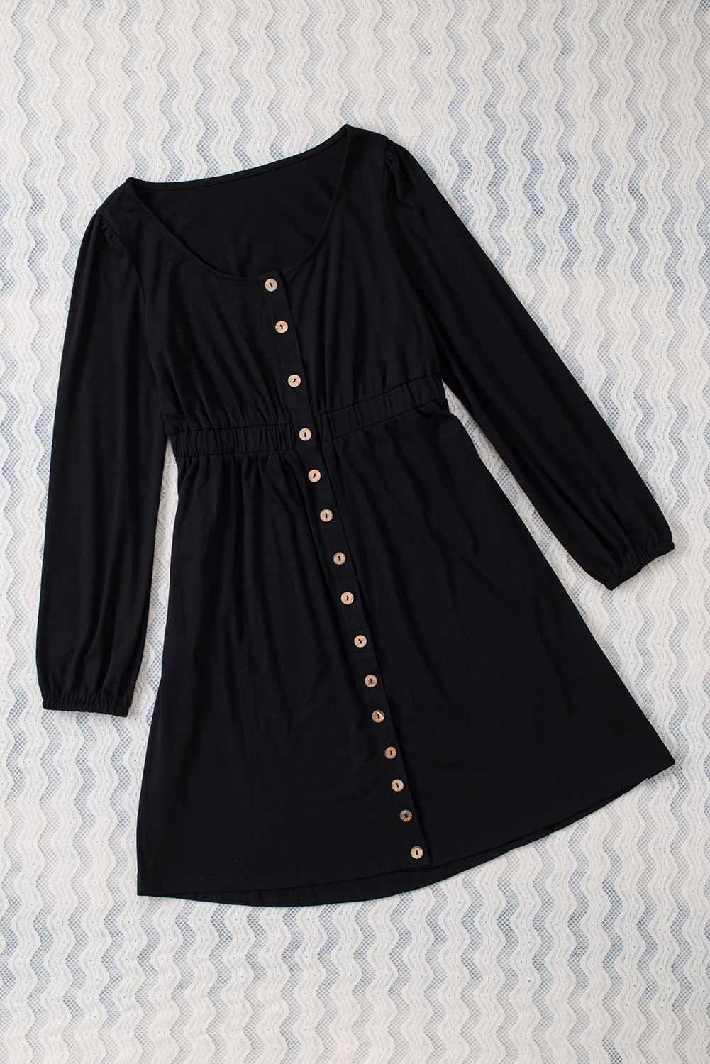 Cheetah Casual Long Sleeve Button Up Shirt Dress