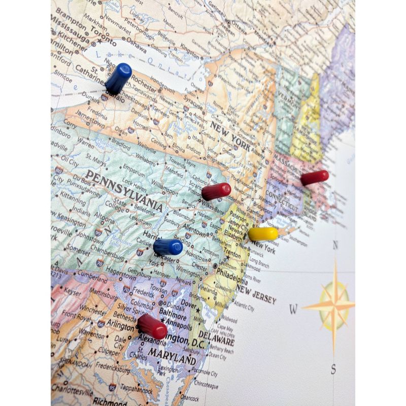 National Geographic Magnetic Travel Map USA Classic - Extra Large