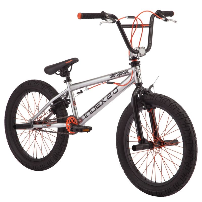 Mongoose Index 2.0 20" Freestyle Bike - Silver