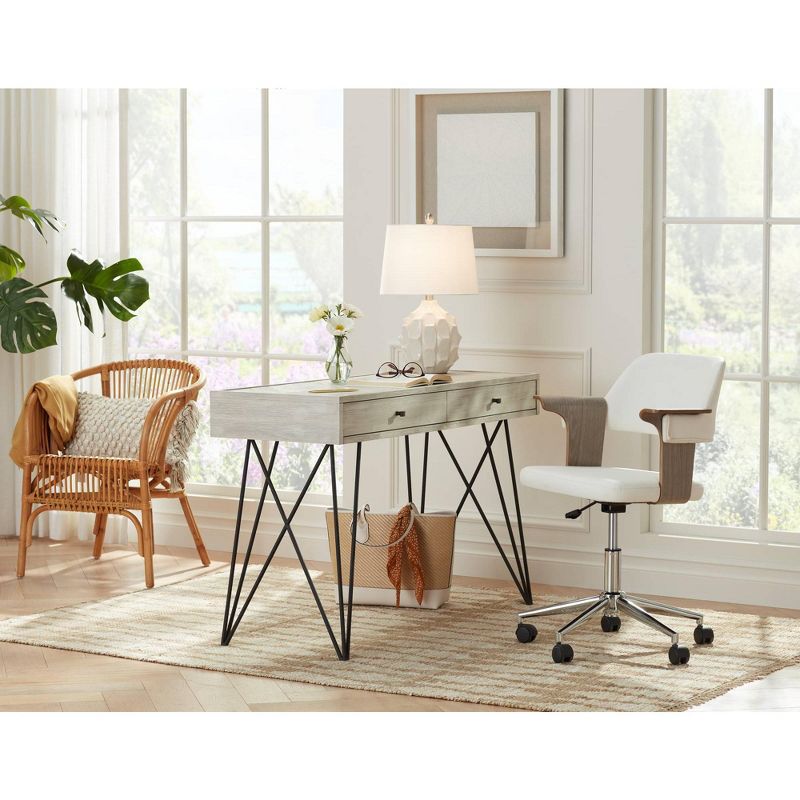 Newhill Designs White Out 23 3/4" Square Framed Wall Art Set of 2