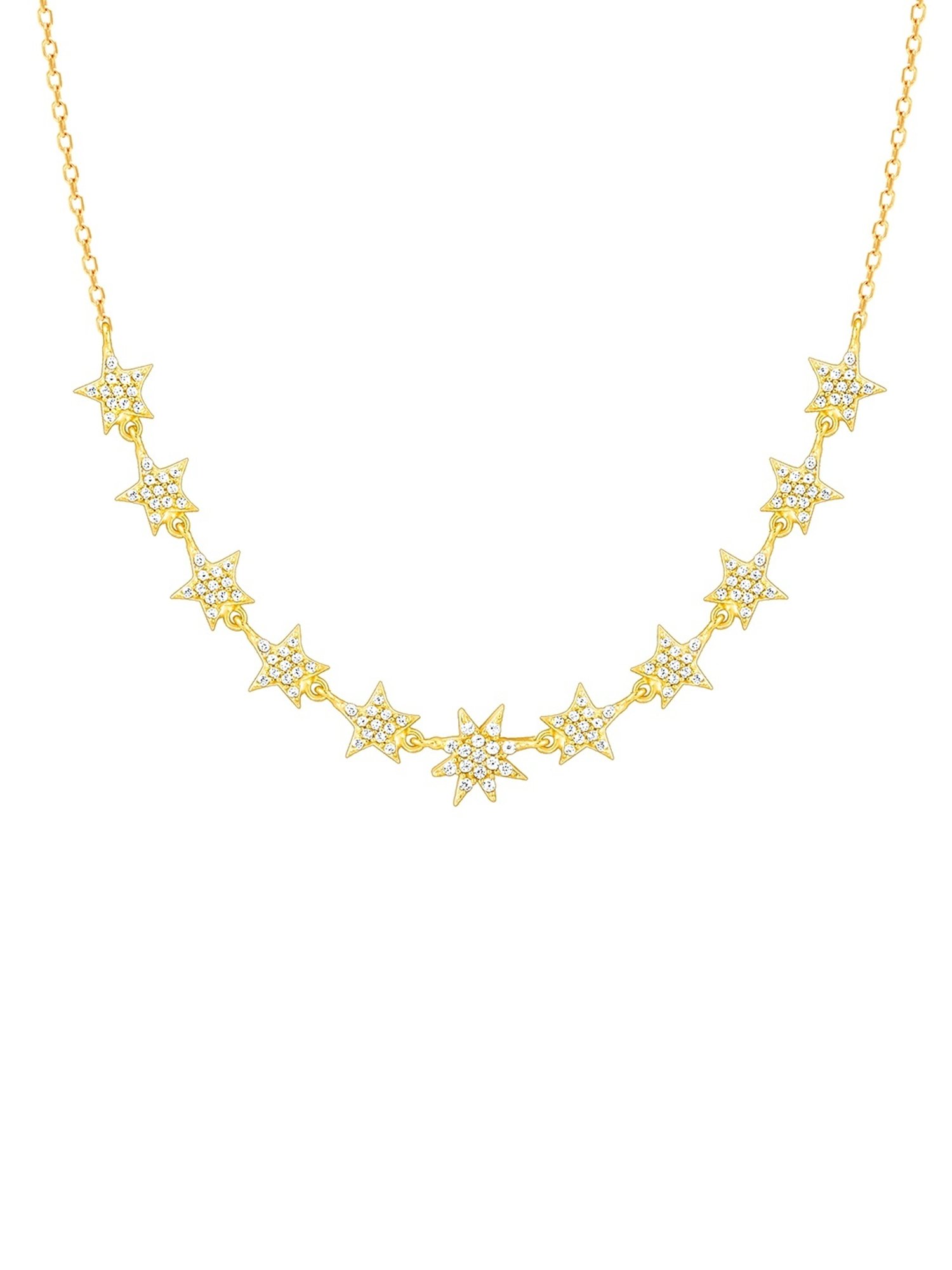 GIVA 92.5 Sterling Silver Radiating Star Necklace for Women