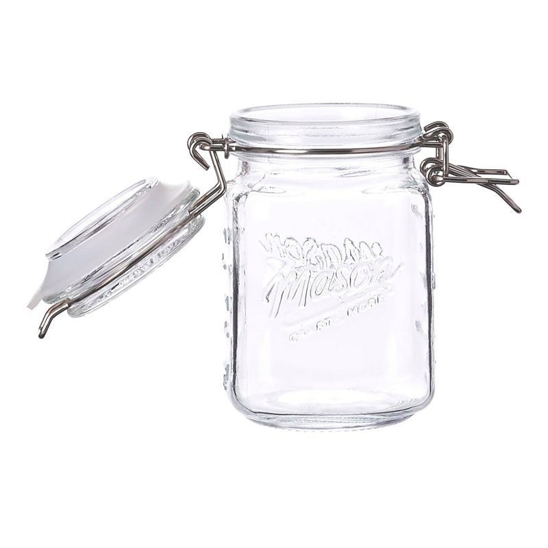 Mason Craft & More 12oz Set of 4 Mini Clamp Jars