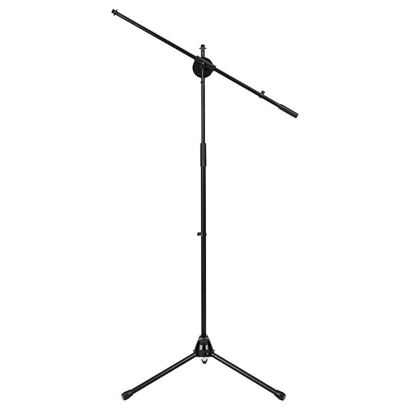 Tripod Boom Microphone Stand HeightAdjustable with Metal Base 31 53Foot