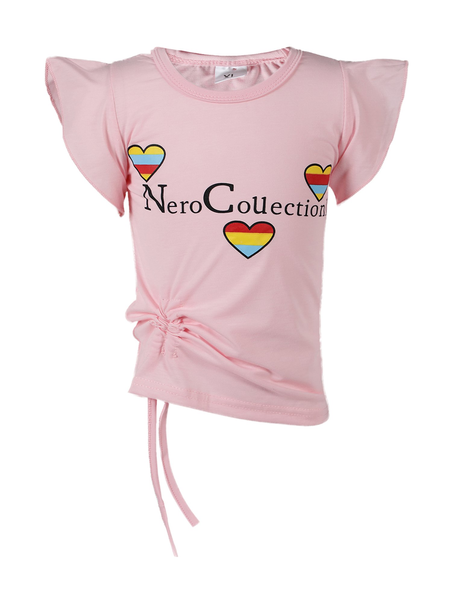 Passion Petals Kids Pink Cotton Printed Top