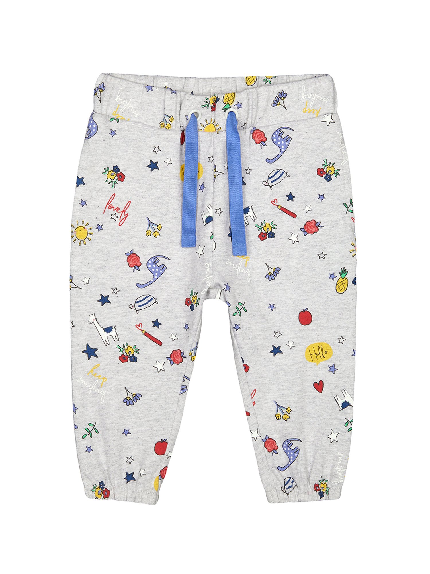Mothercare Kids Grey Printed Trackpants