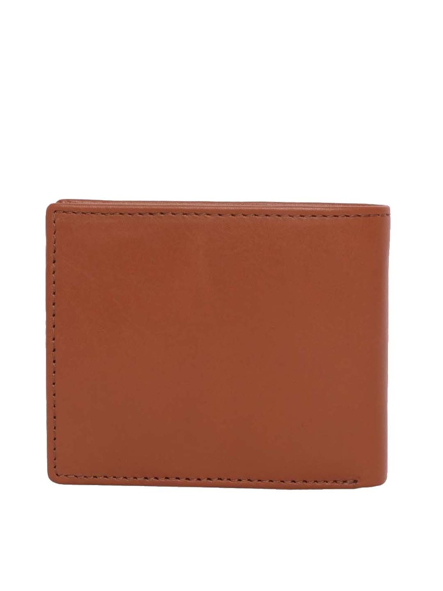 BELWABA Tan Casual Leather Bi-Fold Wallet for Men