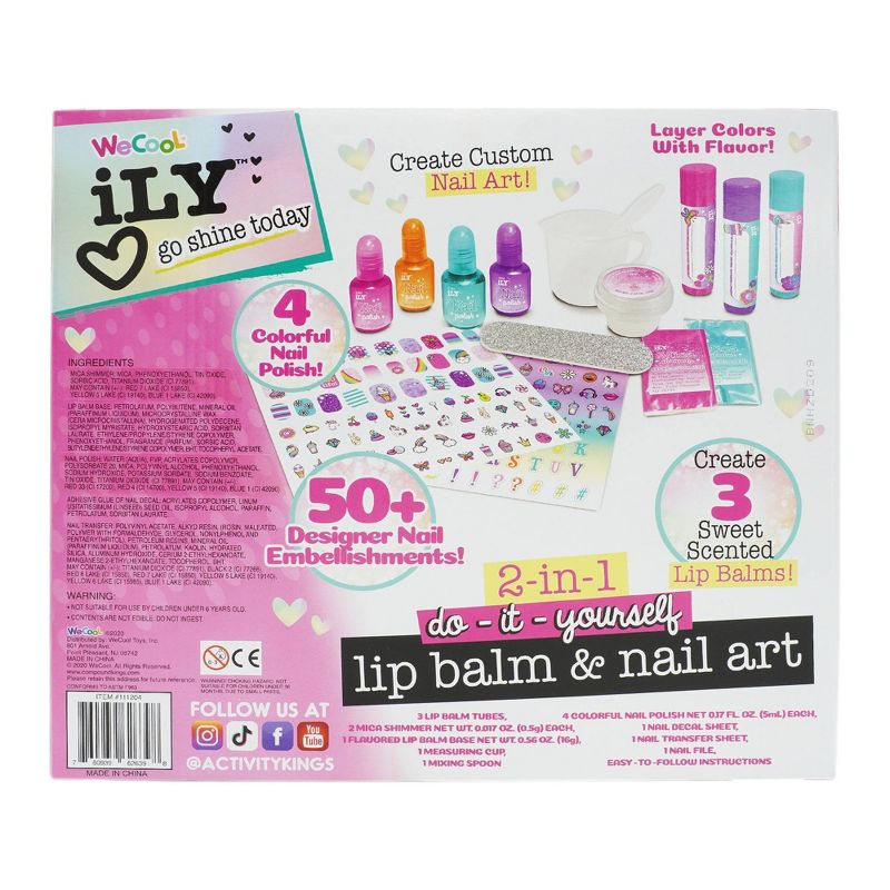 Activity Kings iLY DIY Lip Balm & Nail Art Toy Beauty Set