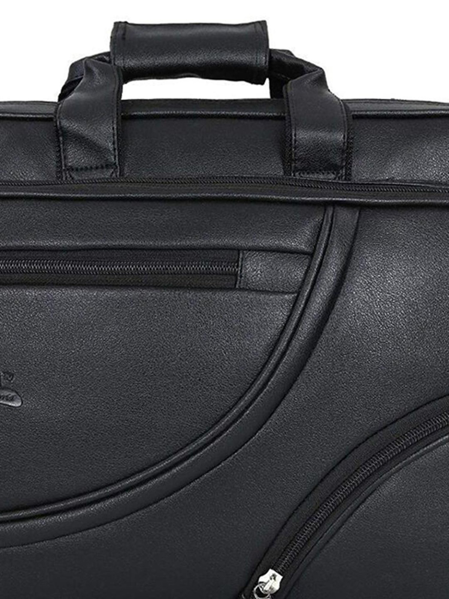 Leather World Black Synthetic Medium Laptop Messenger Bag