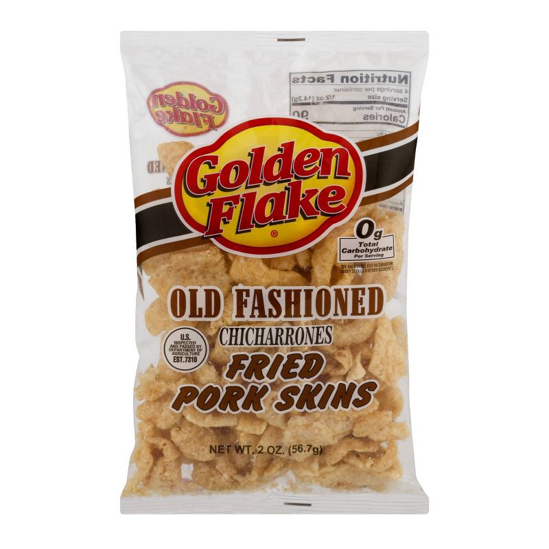 Golden Flake Old Fashioned Chicharrones Fried Pork Skins - 2oz