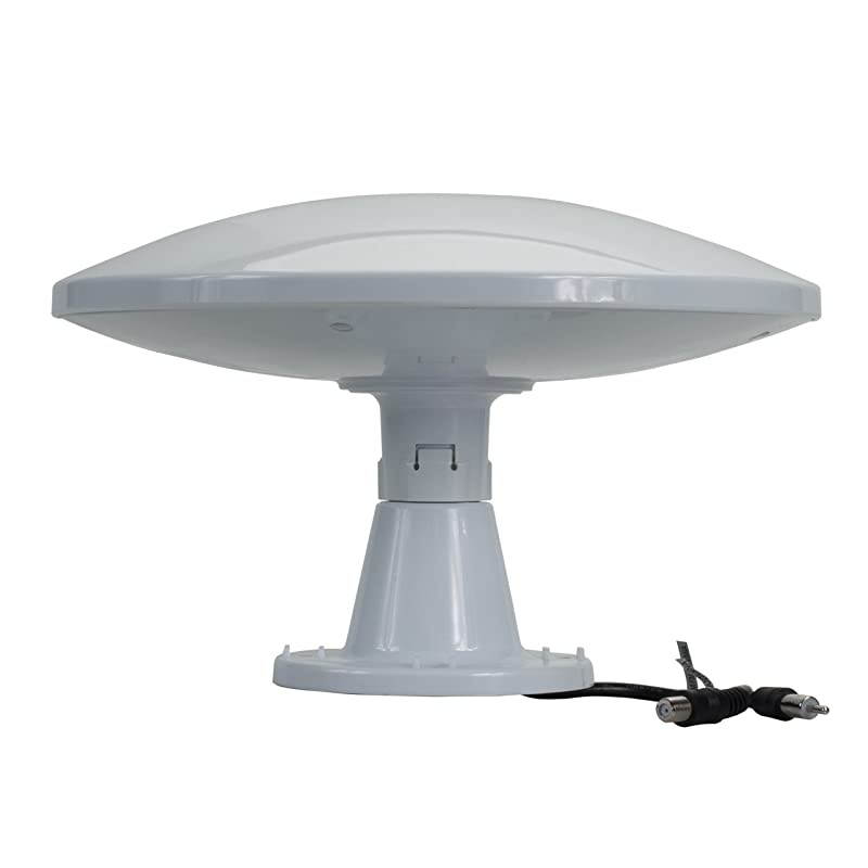 RVTVW2 OmniDirectional Amplified TVAMFM Antenna and Distribution Plate White