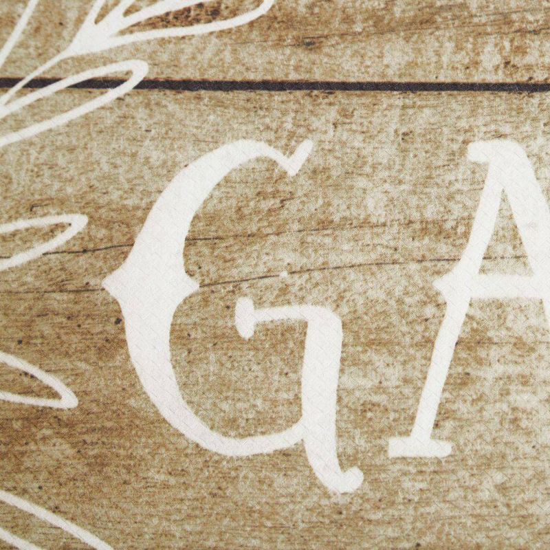 Nicole Miller 20" x 39" New York Gather Kitchen Mat Brown/White