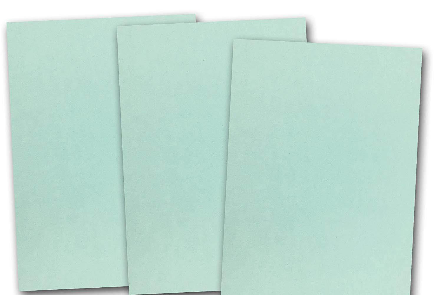 Blank Thick 5&rdquo; x 7&rdquo; Smooth Colorful Card Stock &ndash; Great for printing, invitations, scrapbooking, flat cards, DIY projects (100 Pack, Blue)